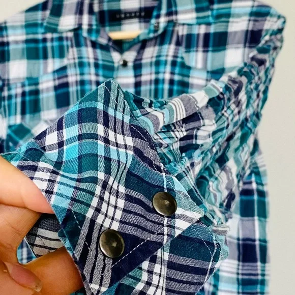 Theory Plaid Button Down - Picture 6 of 11